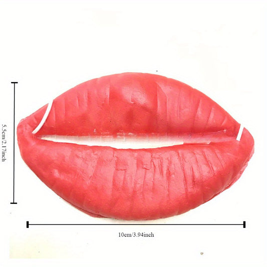 1/5pcs April Fool'S Day Big Red Lips Thick Mouth Prank Toy, Funny Novelty PVC Gag Gift for Party Favors, Jokes And Laughs, Suitable for Adults 18+