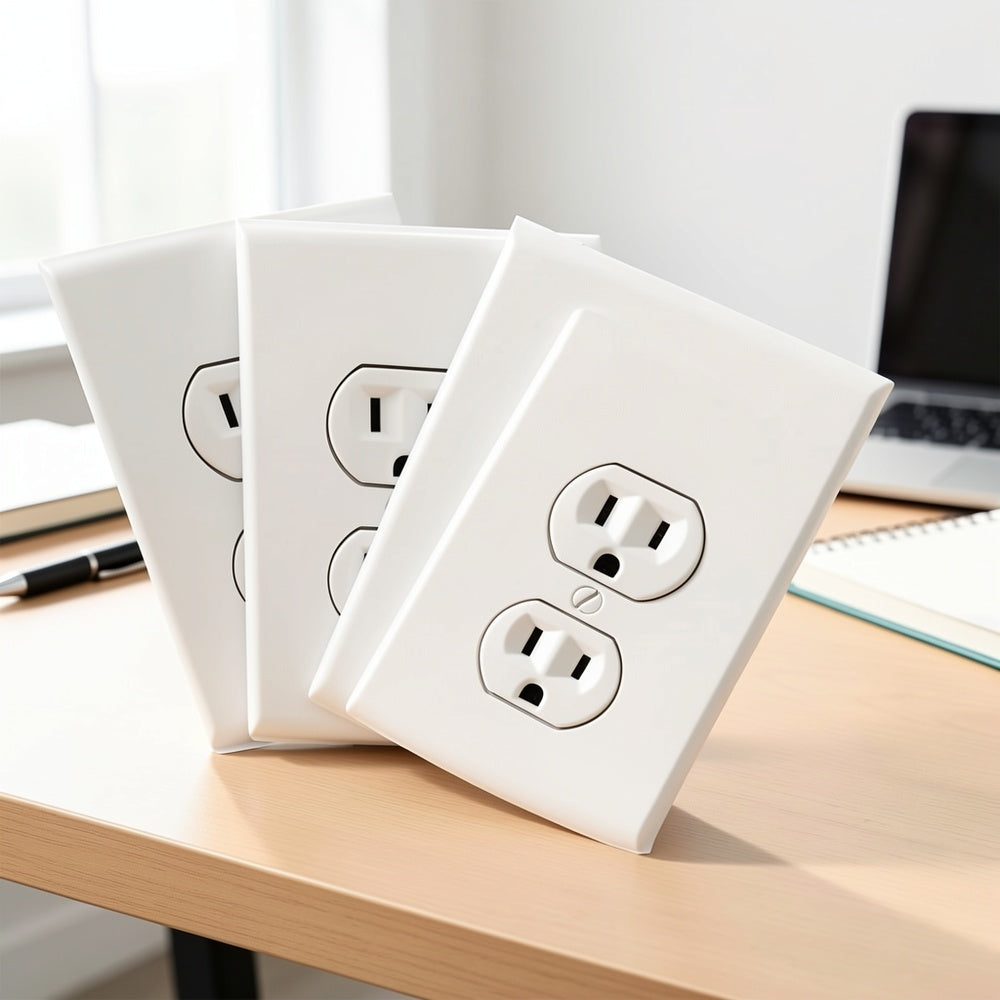 3 Funny Fake Power Outlet Stickers - Perfectly Suitable for Office Pranks and Jokes, Plug Stickers for Office Pranks
