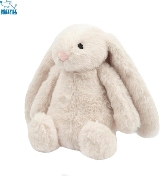 Best Pet Supplies Bunny Buddy Squeaky Plush Dog Toy - Beige, Medium