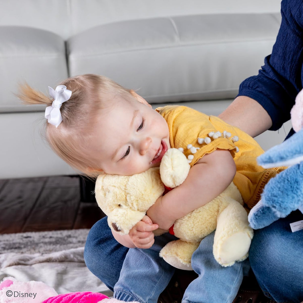 Kids Preferred Disney Baby Winnie the Pooh and Friends Stuffed Animal with Jingle and Crinkle, Pooh 12”