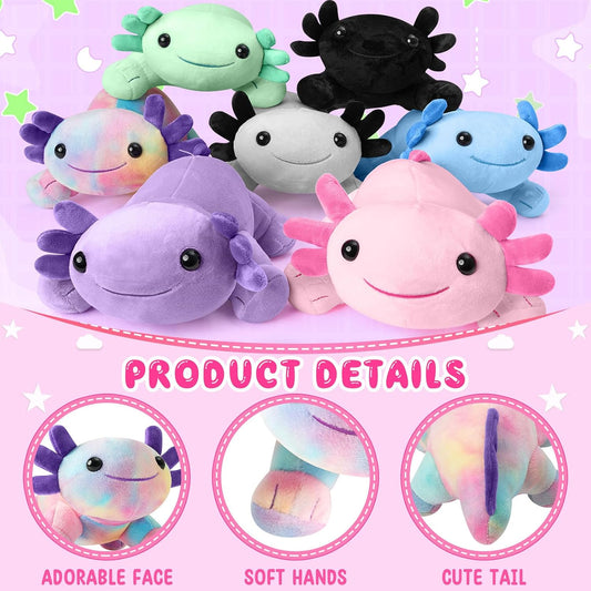 10.8 inch Plush Axolotl Stuffed Animal, Axolotl Plush Toys, Cute Stuffed Cotton Plush Pillow Kawaii Salamander Gifts for Girls & Boys, Plushies has (Axolotl Plush)