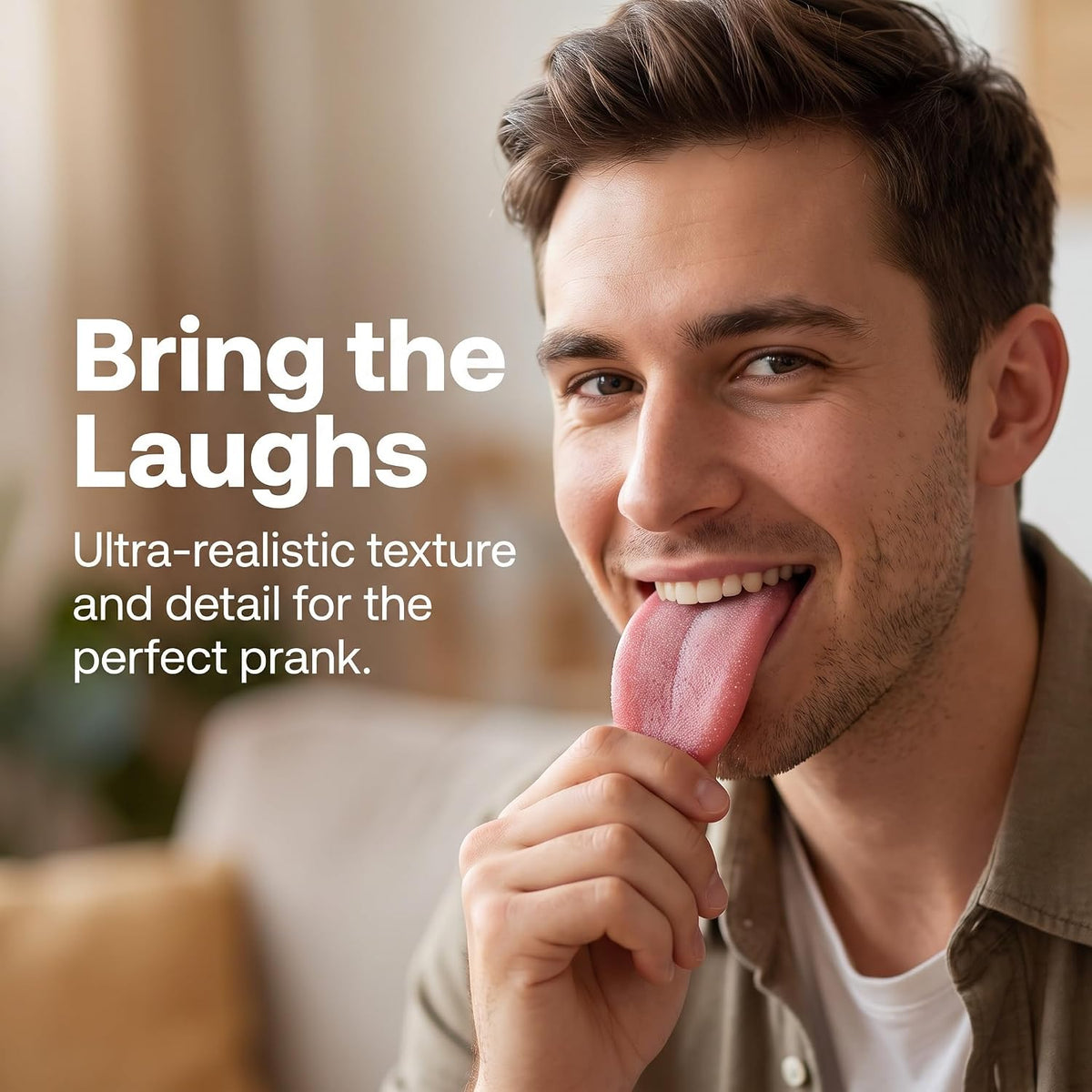 Realistic Fake Tongue Gross Jokes Prank Magic Tricks Halloween Horrific Magicians Props Fashion Processing Novelty Props