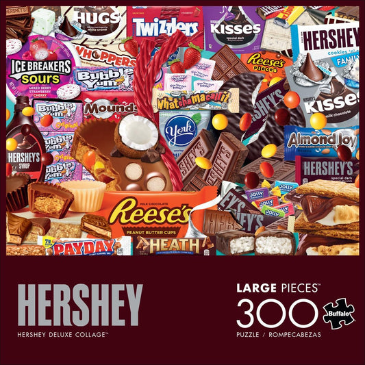 Buffalo Games Hershey Deluxe Collage 300 Piece Jigsaw Puzzle for Adults