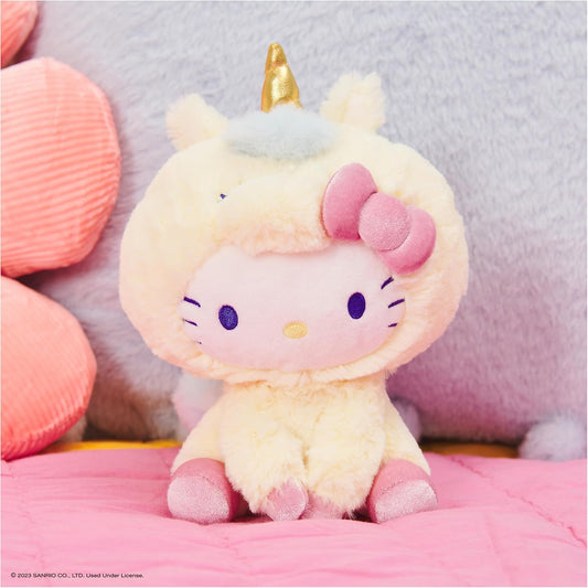 GUND Sanrio Hello Kitty 6" Plush Toy with Yellow Unicorn Outfit; Ages 1+