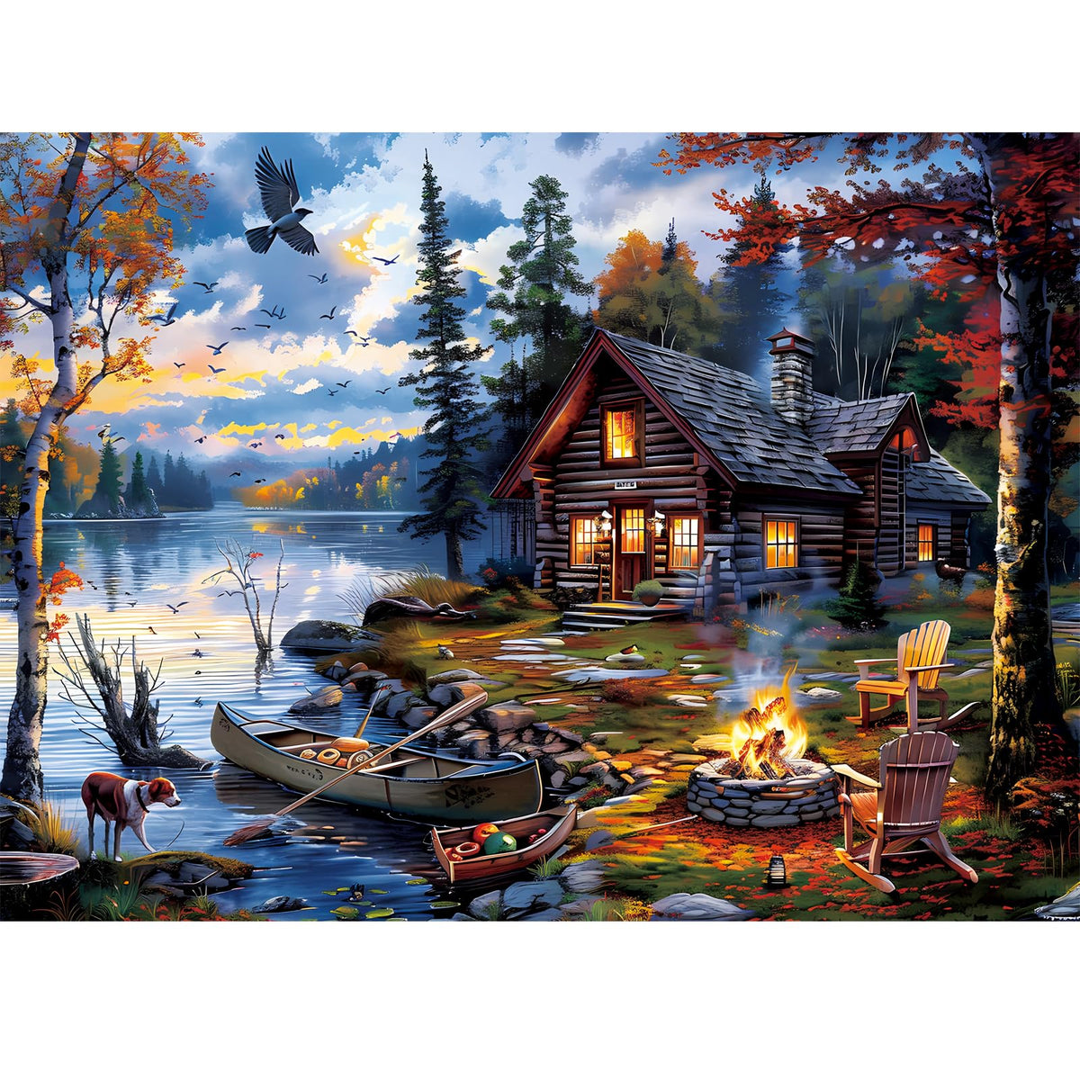 Jigsaw Puzzles for Adults 500 Pieces, Interlock Perfectly Letter on Back