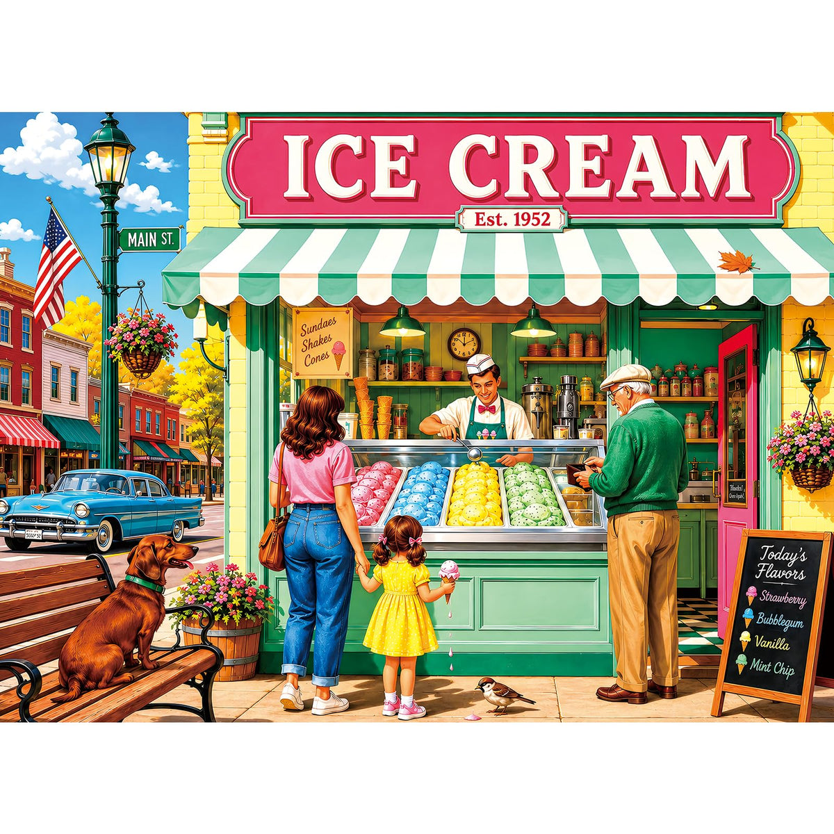 Jigsaw Puzzle for Adults 500 Pieces – 500 Piece Puzzle with Scenic Cabin, Interlocking Adult Puzzles, Letter Clues, Home Decor Gift | 20.5 x 15 in