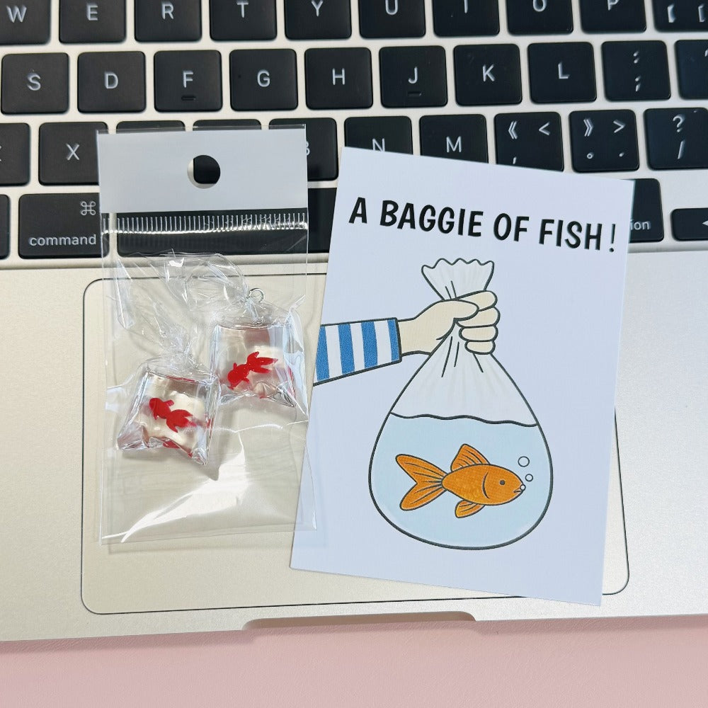 2pcs Snarky Goldfish Bags, Fun Novelty Joke Gifts, 1 Bag of Resin Goldfish Props, 5 Colors of Bagged Goldfish, Party Pranks, Humorous Additions, Angling Enthusiasts, Fish Keepers, Prank Goldfish Bags, Easter Tricky Props, Holiday Shoppers