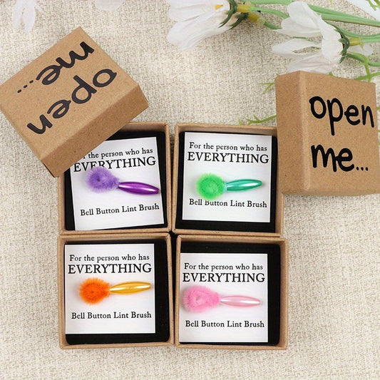 Funny Belly Button Brush Gift Box Set - 6-Color Portable Cleaner with Card, Novel Birthday Prank Gift, Bathroom Gag Gift for Adults, Unique Home Decor for Friends and Roommates, Ideal for Weddings, Valentine's Day, Anniversaries and Parties