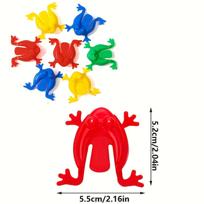24pc 12pc Multicolor Bouncing Frog Interactive Family Game Plastic Frog Toy Children's Toy (random Color)