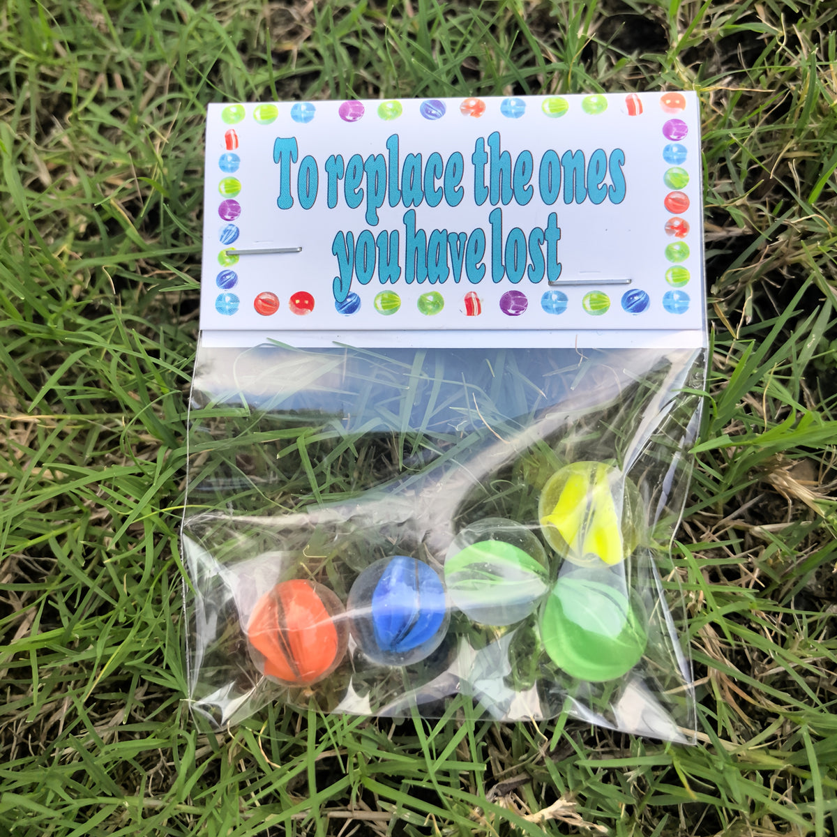 Replace your lost glass ball, funny prank gift bag, neighbor spoof bag, party small gift, birthday gift, joke gift