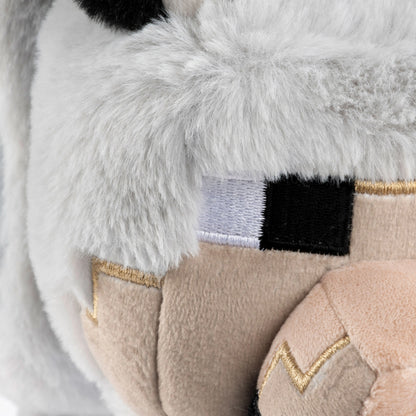 Jay Franco Minecraft Polyester Fuzzy Pillow Buddy - Soft Plush Unisex Collectable Plush Stuffed Animal, 6x19x11 In, Features Wolf, Tuxedo Cat, Axolotl, Chicken Jockey, Home & Travel Gift, Room Decor with Playful Look
