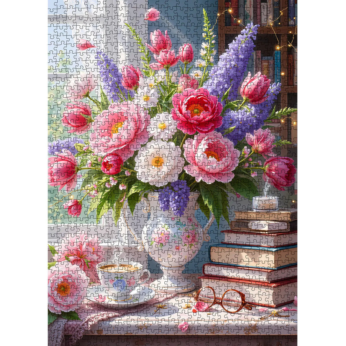 Tucocoo Hydrangea Flower 1000 Pieces Jigsaw Puzzle, Mother’s Day Gift, Colorful Home Game Stress Relief Brain Training Challenging Wall Decor Gift Idea, 27.56x19.69inch 70x50cm