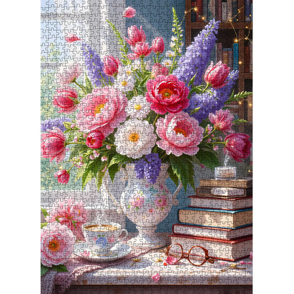 Tucocoo Hydrangea Flower 1000 Pieces Jigsaw Puzzle, Mother’s Day Gift, Colorful Home Game Stress Relief Brain Training Challenging Wall Decor Gift Idea, 27.56x19.69inch 70x50cm