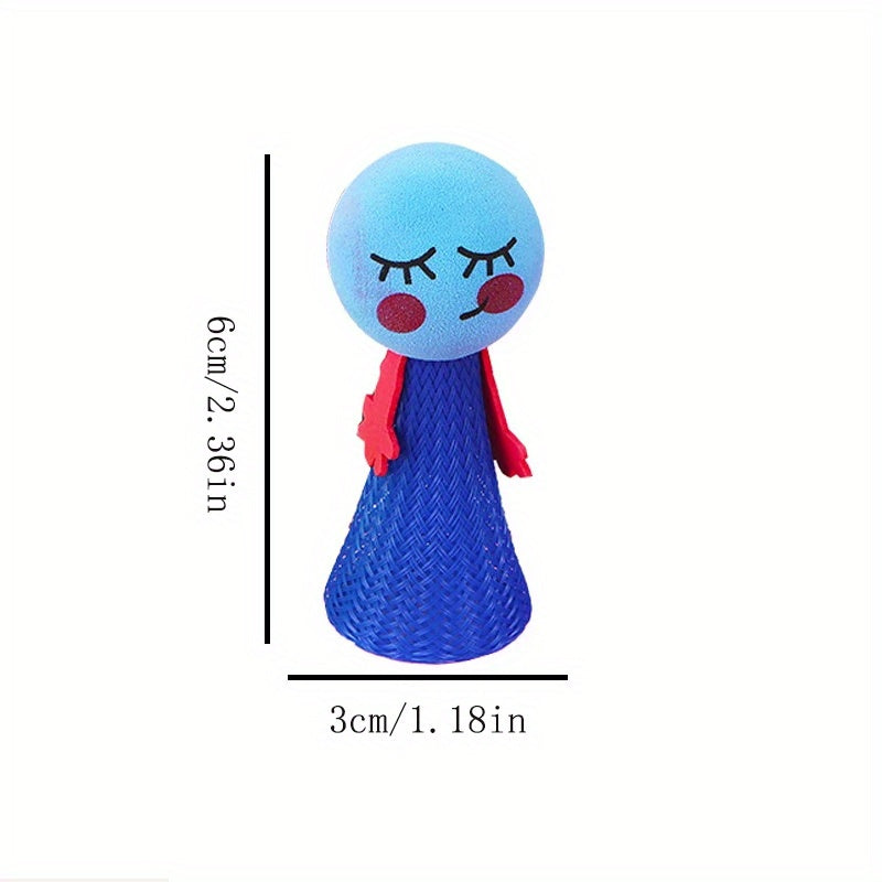 5/33pcs Creative Bounce Small People Children EVA Toys Colorful Funny Boys And Girls Reward Gifts Birthday Event Party Christmas Halloween Gifts Novelty Prank Toys (Random)