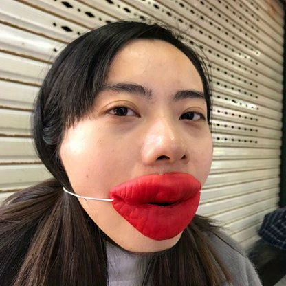 1/5pcs April Fool'S Day Big Red Lips Thick Mouth Prank Toy, Funny Novelty PVC Gag Gift for Party Favors, Jokes And Laughs, Suitable for Adults 18+