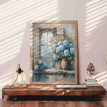 Tucocoo Hydrangea Flower 1000 Pieces Jigsaw Puzzle, Mother’s Day Gift, Colorful Home Game Stress Relief Brain Training Challenging Wall Decor Gift Idea, 27.56x19.69inch 70x50cm