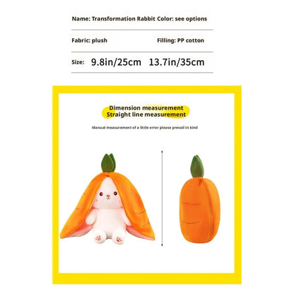 Cute Strawberry Bunny Plush Toy Soft Kawaii Stuffed Animal Gift for Kids Girls Hug Pillow Bed Decoration Birthday Present Furry Friends Plush Doll Animal Gift for Kids Girls Hug Pillow plushies Soft Huggable Super Soft Fluffy stuffed animals