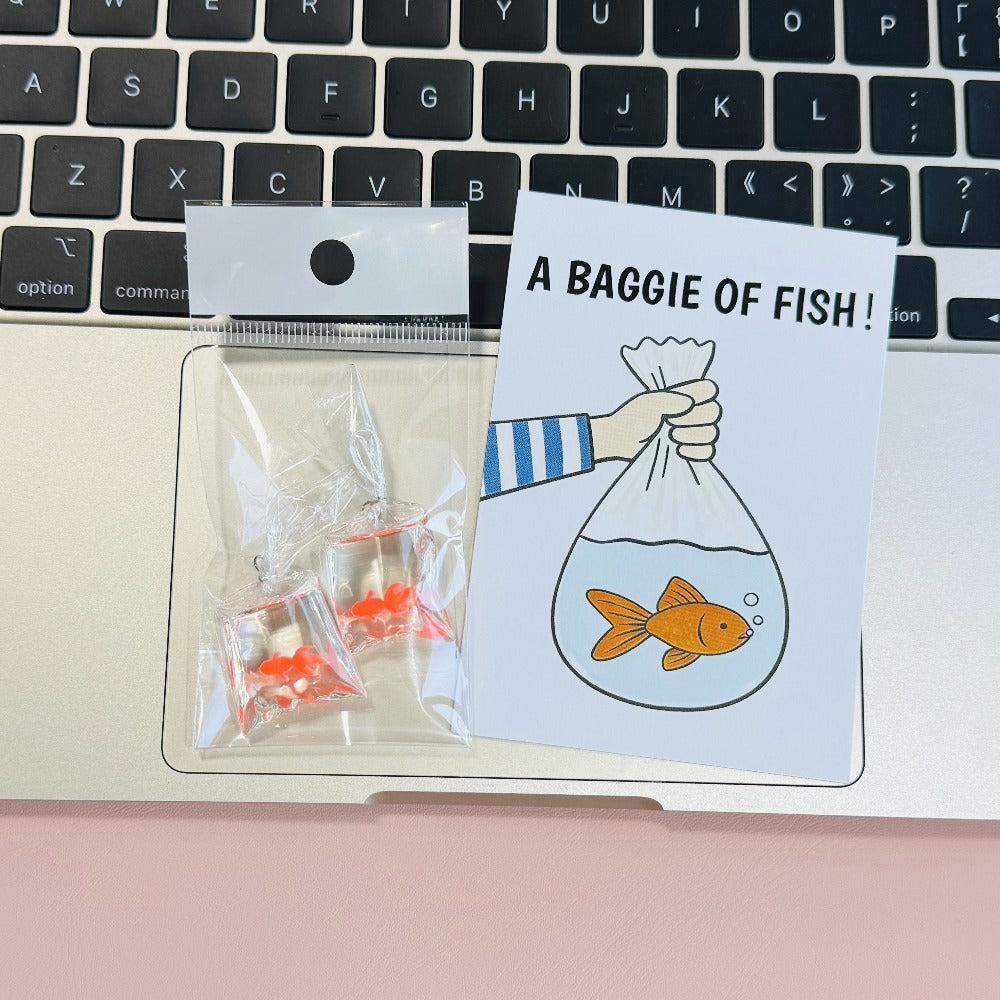 2pcs Snarky Goldfish Bags, Fun Novelty Joke Gifts, 1 Bag of Resin Goldfish Props, 5 Colors of Bagged Goldfish, Party Pranks, Humorous Additions, Angling Enthusiasts, Fish Keepers, Prank Goldfish Bags, Easter Tricky Props, Holiday Shoppers