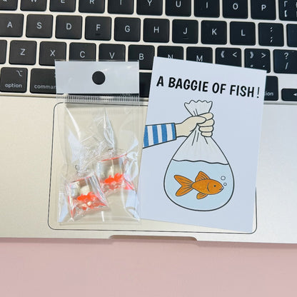 2pcs Snarky Goldfish Bags, Fun Novelty Joke Gifts, 1 Bag of Resin Goldfish Props, 5 Colors of Bagged Goldfish, Party Pranks, Humorous Additions, Angling Enthusiasts, Fish Keepers, Prank Goldfish Bags, Easter Tricky Props, Holiday Shoppers