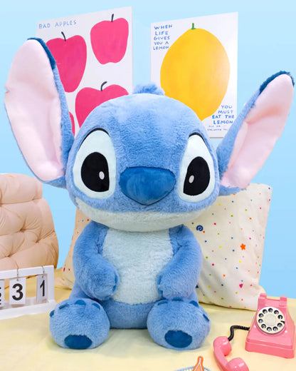 Disney Lilo & Stitch Sitting Super Soft Fluffy Stitch Plush Stuffed Toy, 23.62in Soft Plush Doll, Huggable Stuffed Animal, Gift for Kids, Home Decoration, Holiday/Birthday Gift by Summerwins