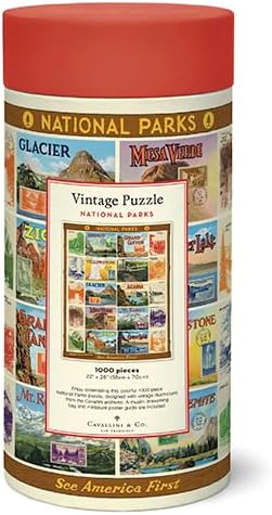 Cavallini Papers & Co. 1,000 Piece Puzzle, National Parks 2