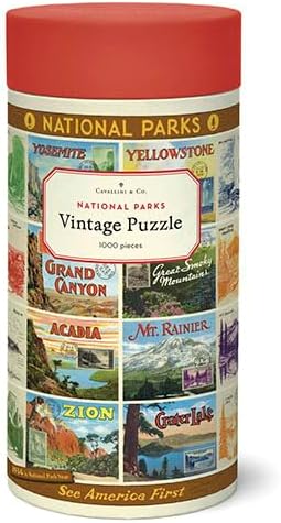 Cavallini Papers & Co. 1,000 Piece Puzzle, National Parks 2