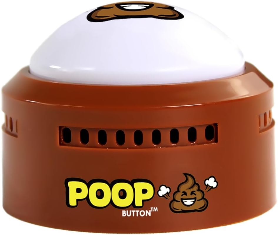 Talkie Toys Products Poop Button - 20 Funny Fart Sounds - Ages 3+