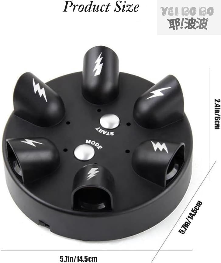 Shock Roulette Party Game, Electric Game of Chance, Interesting Party Game Toy, Finger Shock Game Party Favor Gift for 2-6 Palyers