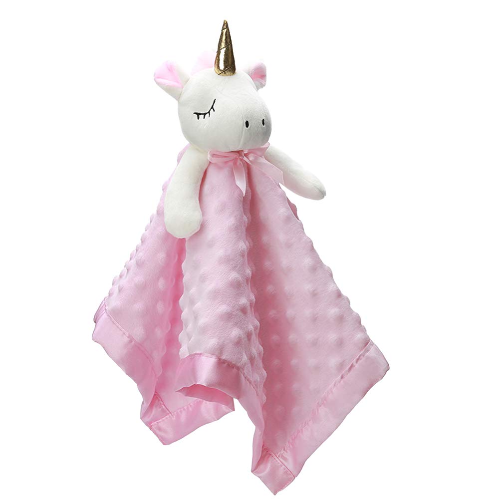 Pro Goleem Elephant Security Blanket, Soft Lovey Unisex Lovie Baby Gifts for Boys and Girls Snuggle Toy Stuffed Animal Newborn Essentials and Items Grey 16 Inch