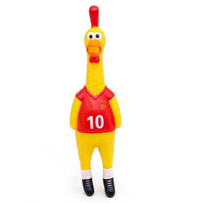 POPLAY Screaming Chicken, Squeaky Chicken Dog Toys Gag Gifts Prank