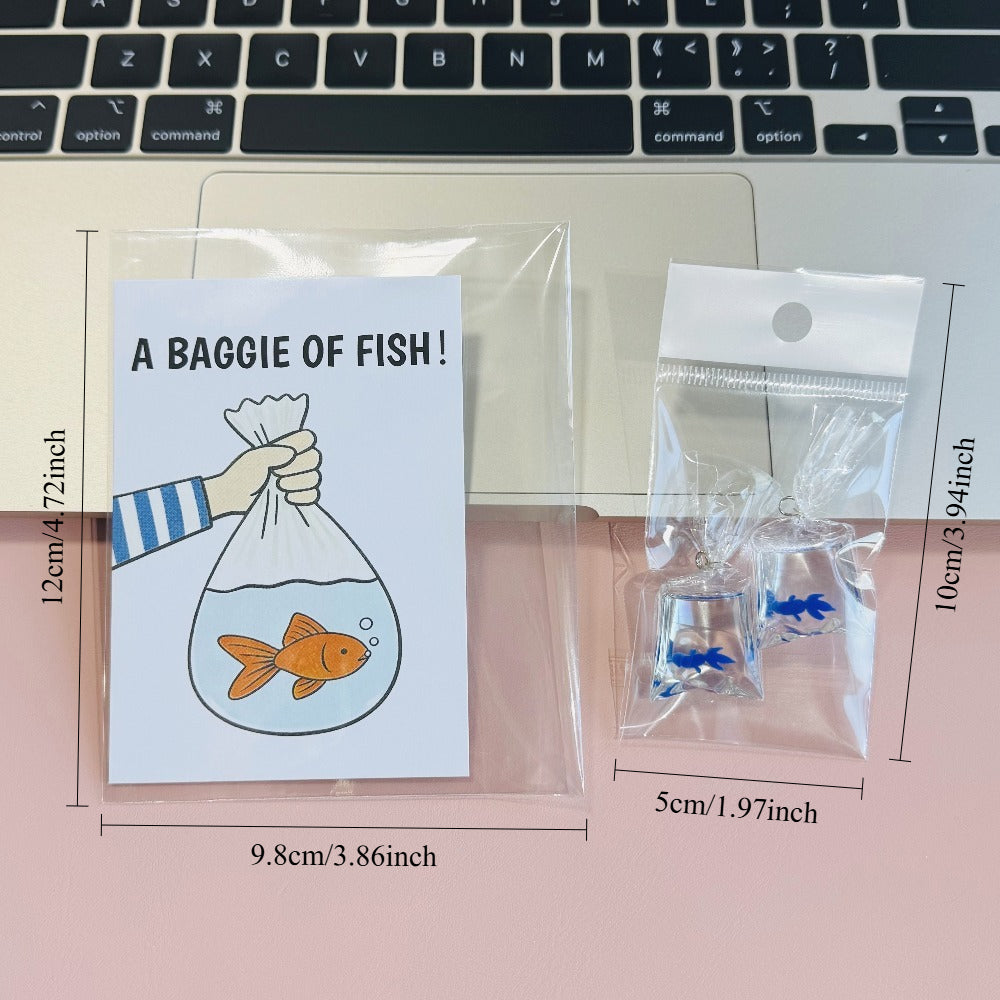 2pcs Snarky Goldfish Bags, Fun Novelty Joke Gifts, 1 Bag of Resin Goldfish Props, 5 Colors of Bagged Goldfish, Party Pranks, Humorous Additions, Angling Enthusiasts, Fish Keepers, Prank Goldfish Bags, Easter Tricky Props, Holiday Shoppers