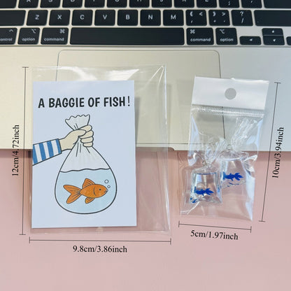 2pcs Snarky Goldfish Bags, Fun Novelty Joke Gifts, 1 Bag of Resin Goldfish Props, 5 Colors of Bagged Goldfish, Party Pranks, Humorous Additions, Angling Enthusiasts, Fish Keepers, Prank Goldfish Bags, Easter Tricky Props, Holiday Shoppers