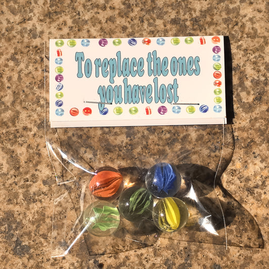 Replace your lost glass ball, funny prank gift bag, neighbor spoof bag, party small gift, birthday gift, joke gift