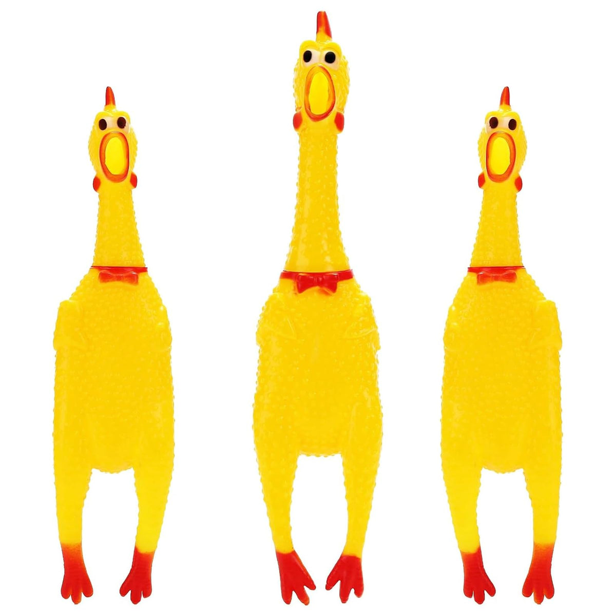 POPLAY Screaming Chicken, Squeaky Chicken Dog Toys Gag Gifts Prank