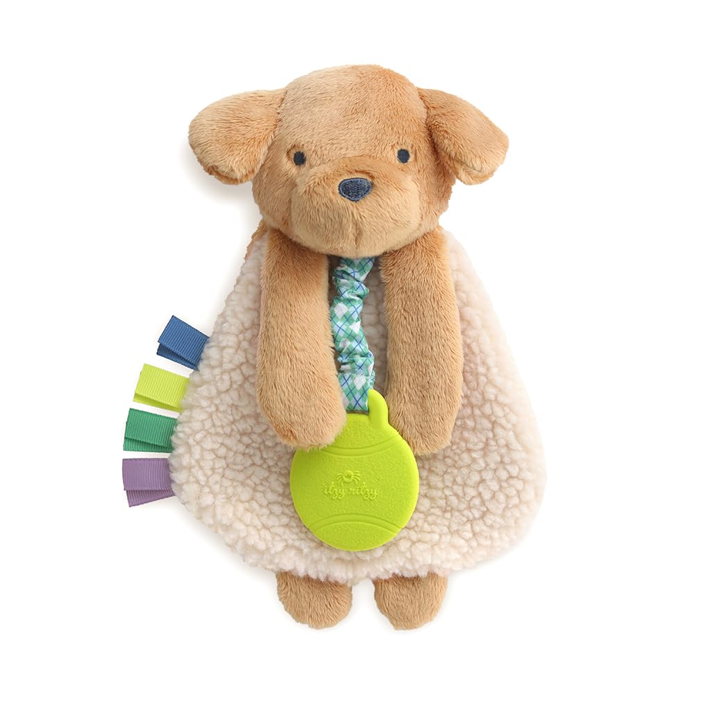 Itzy Ritzy Lovey Including Teether, Teething Relief, 0+ Months (Pink Bunny)