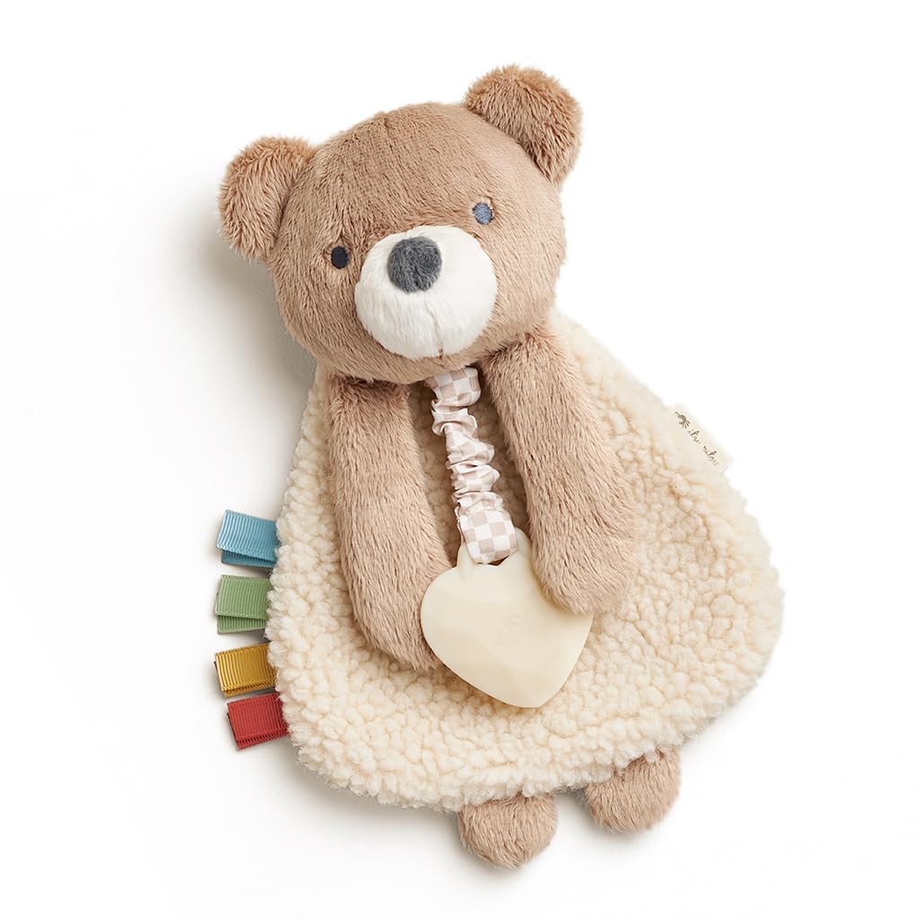 Itzy Ritzy Lovey Including Teether, Teething Relief, 0+ Months (Pink Bunny)