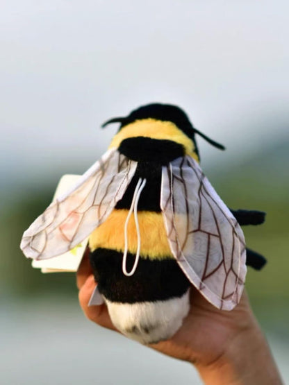 TAMMYFLYFLY Soft Insect Plush Toy, Stuffed Bee Animal Doll,Cute Honeybee Plush Doll,17cm (Bee)