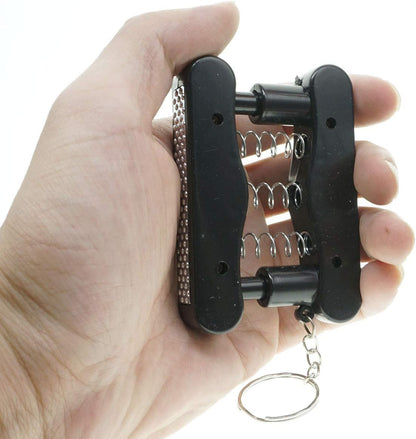 Cooplay 2X Shocking Fake Grip Strength Device Model Keychain Prank Toy Joke Funny Gadget Electric Shock Tricky Gag Veigar April Fools Day for Halloween Christmas Party