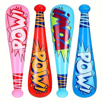 Fun Cartoon-Inspired Inflatable Baseball Bat - Perfect for Parties And Outdoor Play | Durable PVC Material | Ideal for Birthdays, Beach Fun And Easter Gifts Random Color