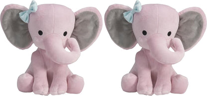Bedtime Originals Twinkle Toes Pink Elephant Plush, Hazel, 1 Count (Pack of 1)