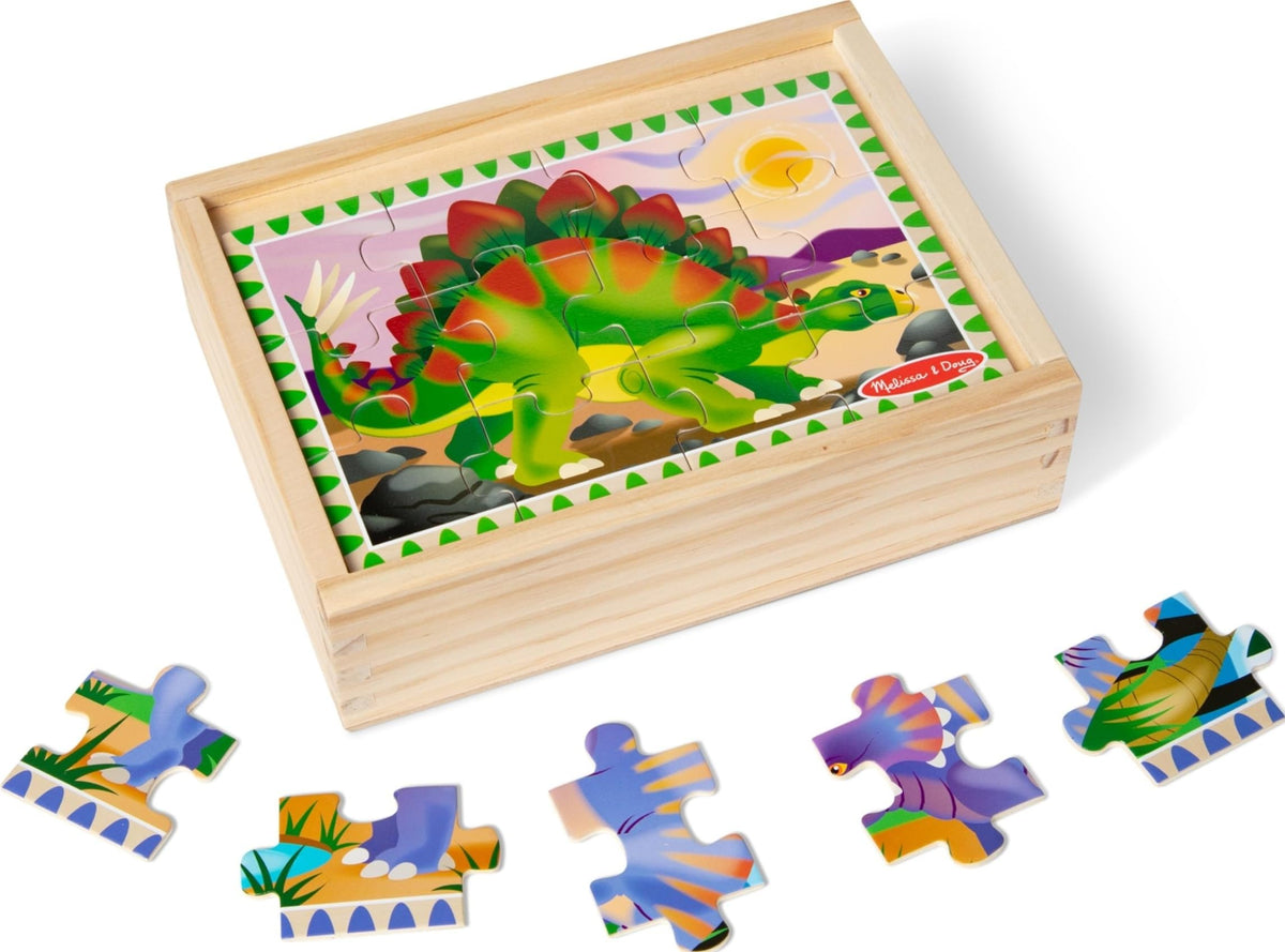 Melissa & Doug 4-in-1 Wooden Vehicle Jigsaw Puzzle 48-Piece Set