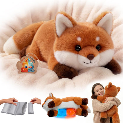 Mewaii Weighted Stuffed Animals Cow Plush, Heatable Coolable, 2-5lbs, 23in