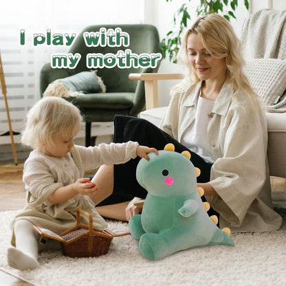 Dinosaur Plush Toys Soft Stuffed Animals Toys Dolls Gifts(Green,8in)