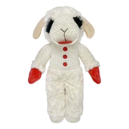 Multipet Lamb Chop Dog Plush Toy 10", Cream, 5 Squeakers