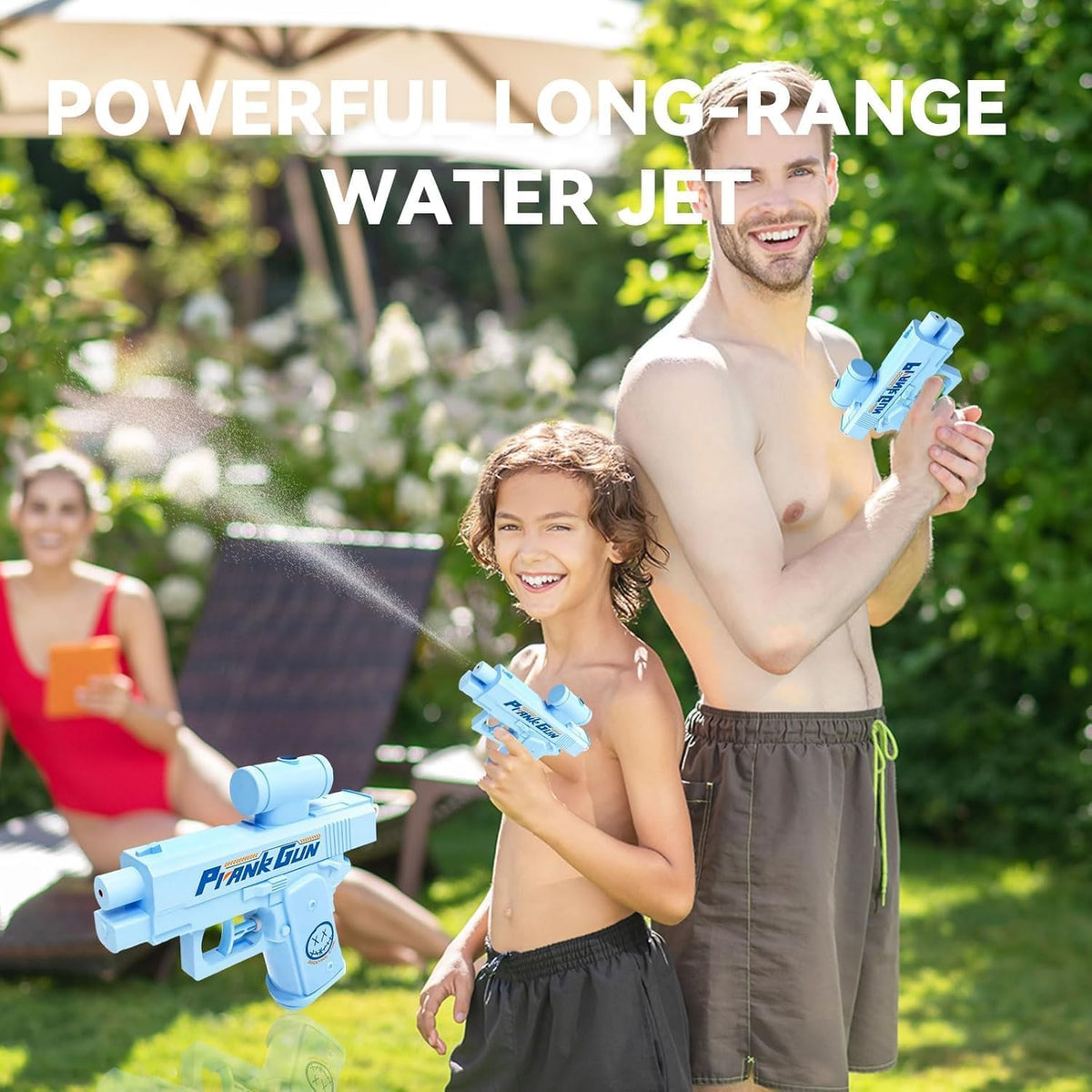 Prank Two-Way Water Gun, Prank Squirt Gun, Reverse Water Guns, Creative Pranks Battle Waters Guns Fight