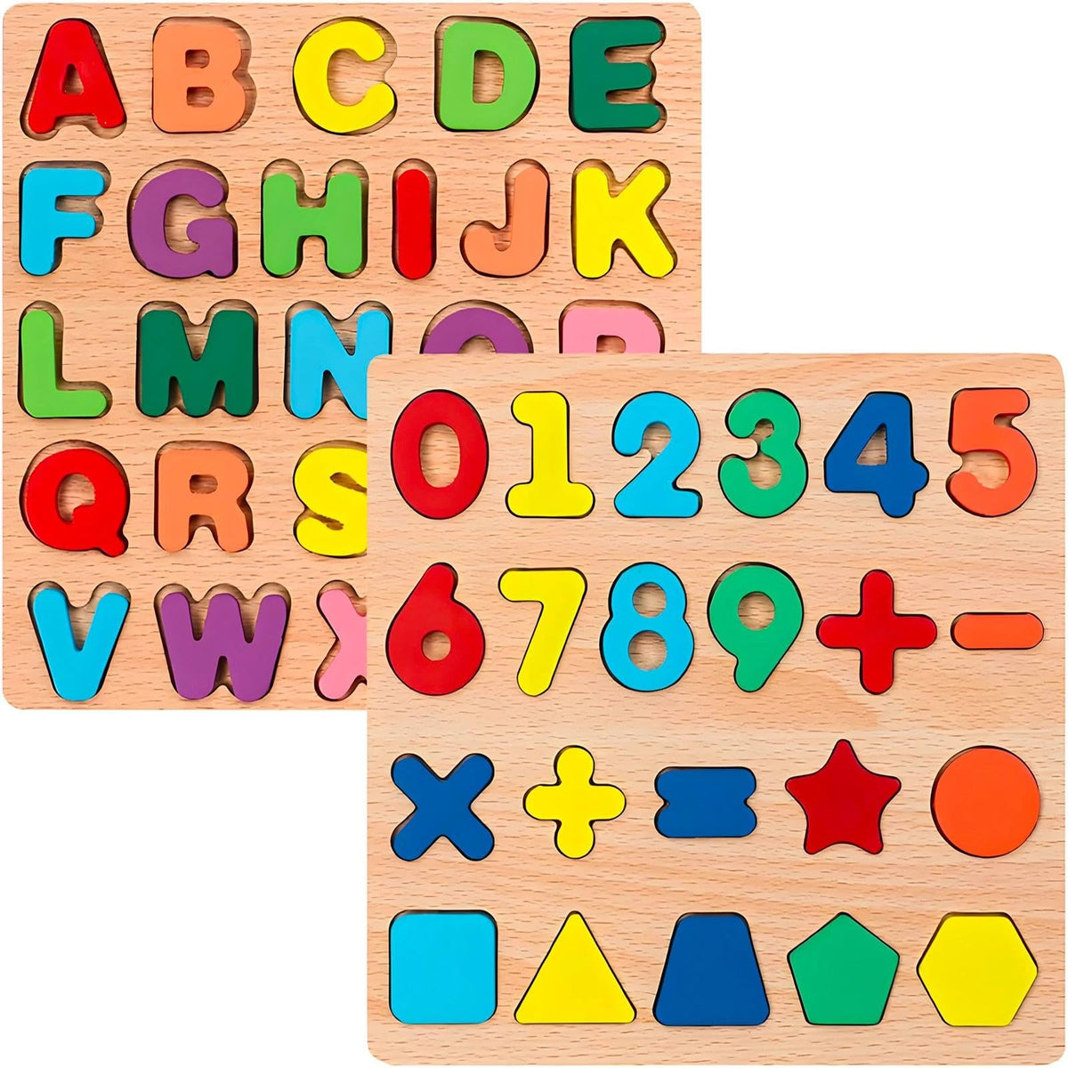 Wooden Puzzles for Toddlers 3-5, Montessori