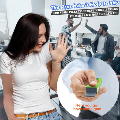 Pushmick 6 PCS Prank Toys, Fun Electric Shock Toys Such as pens, lighters, and Chewing Gum, indispensable Tools for Teasing Friends and Suitable for Parties and Humor.