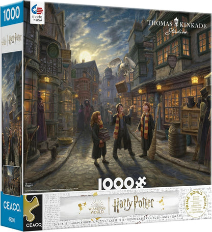 Ceaco - Thomas Kinkade Harry Potter Diagon Alley - 1000 Piece Puzzle