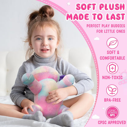 10.8 inch Plush Axolotl Stuffed Animal, Axolotl Plush Toys, Cute Stuffed Cotton Plush Pillow Kawaii Salamander Gifts for Girls & Boys, Plushies has (Axolotl Plush)