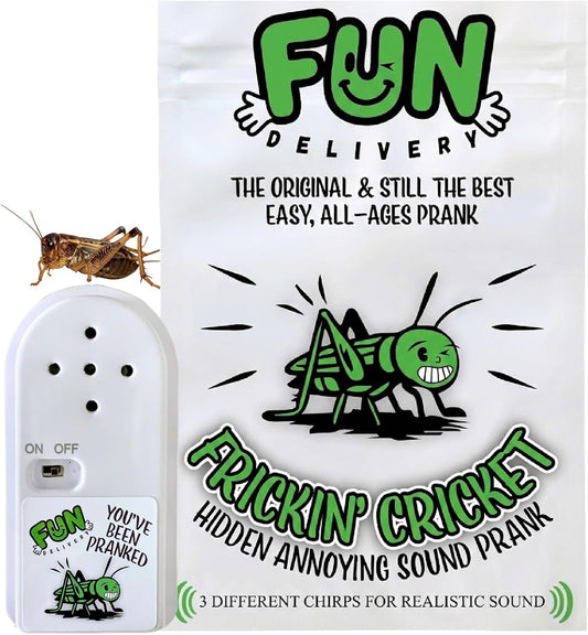 Frickin' Cricket Hidden Noise Maker Sound Device Prank, Funny Chirp Gag